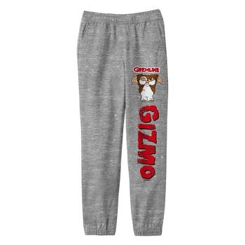 Gremlins Gizmo With Vertical Title Youth Athletic Heather Gray Graphic Joggers