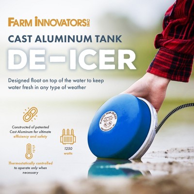 Blue Cast Aluminum Floating Tank Deicer with Thermostat