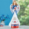 Collections Etc Hand-Painted Patriotic Angel Tabletop Decoration Blue - 2 of 2