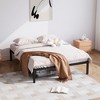 Heavy Duty Metal Bed Frame No Box Spring Needed, for Bedroom Easy Assembly, Noise Free, Black - 2 of 4