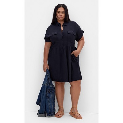 Women's Plus Size Lyra Dress - navy | CITY CHIC