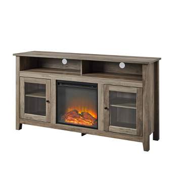 Ackerman Modern Transitional Tall with Electric Fireplace TV Stand for TVs up to 65" - Saracina Home