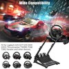 Racing Wheel Stand, Steering Wheel Stand Compatible with Logitech G920 G29 G27 G25 Gaming Cockpit Height Adjustable - 2 of 4
