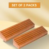 GSE Wooden Playing Card Holders Tray Racks Organizer Set, Hands-Free Cards Holder for Bridge Canasta UNO Card Playing (6-Inch/14-Inch) - 3 of 4
