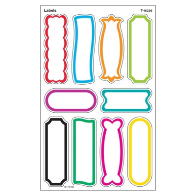 Trend Labels superShapes Stickers-Large, 80 ct (Pack of 6)