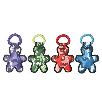 Multipet Cross-Ropes Camoflauge Tug OMan with Rope Assorted - A Camouflage Patterned Tug Toy for Canines