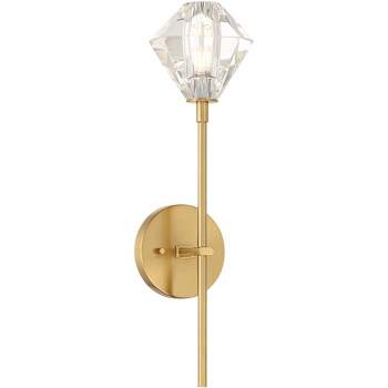 Barnes and Ivy Lucent 18 3/4" High Soft Gold and Crystal LED Wall Sconce