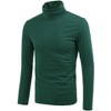 Lars Amadeus Men's Slim Fit Long Sleeve Pullover Solid Turtleneck Sweater - 2 of 4