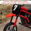 Acekool 24V Kids Ride-On Dirt Bike with Hydraulic Suspension, 3 Adjustable Speeds & Max Load 135 lbs - 3 of 4