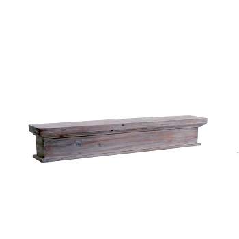 VIP Wood 23.5 in. Brown Rustic Wood Shelf