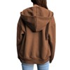 Womens Sweatshirts Hooded Fleece Lined Sweatshirt Long Sleeve Zip Up Jacket - 2 of 4