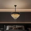 Whizmax Modern New Crystal Chandelier, Black and Gold Glass Lamp, Suitable for Bedroom, Living Room, Study Room - 2 of 4