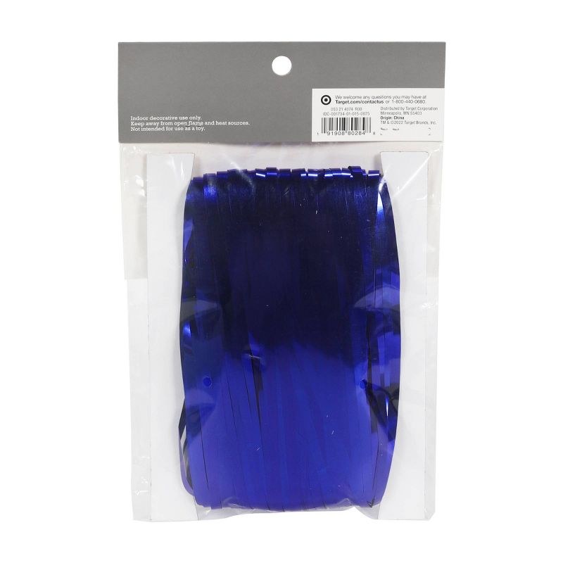 Holographic Metallic Fringe Backdrop Blue - Spritz&#8482;, 3 of 8