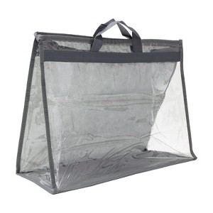 Unique Bargains Unique Handbag Dust Bags, Clear Purse Storage Organizer  PVC Dustproof Handbag Cover Transparent Purse Protector - 1 of 4