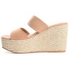 Journee Collection Womens Ilyana Tru Comfort Foam Wedge Heel Espadrille Sandals Tan 10 - 2 of 4