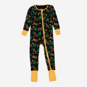 Leveret Kids Footed Bamboo Christmas Pajamas - 1 of 4