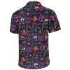Coolmee Mens Halloween Christmas Shirts Funky Button Down Shirts Party Aloha Shirt Holiday Hawaiian Tops - 3 of 4
