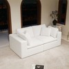 Dexmalle Corduroy Upholstered Modular Sectional Sofa,White - 3 of 4