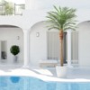 8ft Artificial Palm Tree UV Resistant Artificial Phoenix Palm Tree for Home Yard Outside Patio Poolside - 3 of 4