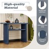 KTMBDW 2-Tier Console Table, Elegant Entryway Table with Rounded Edges and Storage Shelve, Entrance Sofa Table for Hallway, Living Room - 4 of 4
