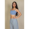 Slickblue Women's Ribbed Knit Cami Crop Top, Stretch Textured Fabric, Fitted Style, Multiple Colors Options, Size S-L - 2 of 4