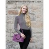 Small Crossbody Bags Classic Double Zip Top Handle Dome Satchel Bag Shoulder Purse - 3 of 4