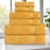 Classic Zero Twist Cotton Medium Weight Ultra-Soft Absorbent Towel Set by Blue Nile Mills - 2 of 4