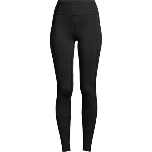 Lands' End Women's Petite Active High Rise Compression Slimming Pocket  Leggings - X-Small - Black