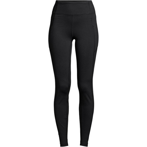 Lands' End Women's Petite Active High Rise Compression Slimming Pocket  Leggings - Small - Black