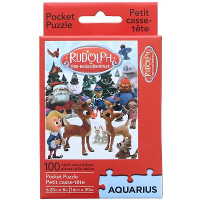 NMR Distribution Rudolph The Red Nosed Reindeer 100 Piece Pocket Jigsaw Puzzle