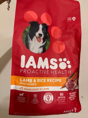 Iams proactive health adult dry outlet dog food lamb and rice