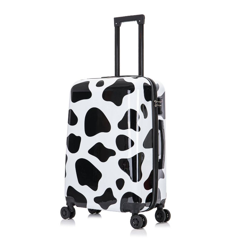InUSA PRINTS Lightweight Hardside Medium Checked Spinner Suitcase - Cow, 1 of 17