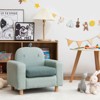Infans Kids Dinosaur Sofa Wooden Armrest Chair Couch w/ Thick Cushion Beech Legs Gift - 3 of 4