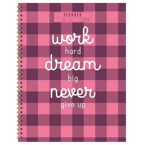 TF Publishing 2023-24 Academic Planner Weekly/Monthly 8.5"x11" Work Hard Dream Big - image 1 of 4