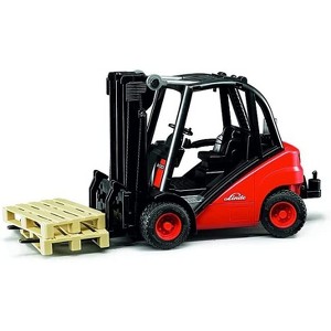 Bruder Linde H30D Fork Lift with Pallet - 1 of 4