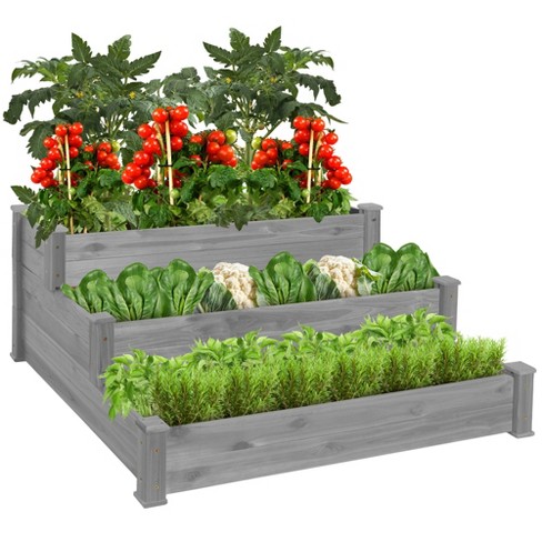 Best Choice Products 8x2ft Outdoor Wooden Raised Garden Bed Planter for  Vegetables, Grass, Lawn, Yard - Natural