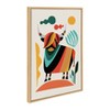 Sylvie Cow Framed Canvas by Rachel Lee Natural - Kate & Laurel All Things Decor - 2 of 4