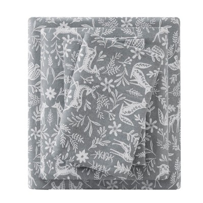 Gracie Mills 4PC Dottie Oversized Flannel Sheet Set
