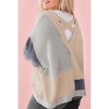 Women's Textured Colorblock Patchwork V-neck Top - Plus - 66DISCO - 2 of 4