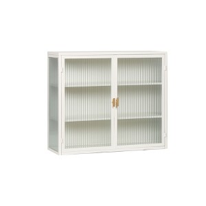 Sapphtopaz Modern Wall Mounted Storage Cabinet with Glass Doors,Bathroom Wall Cabinet with 3-Tier Shelf,Bathroom Cabinet for Bathroom - 1 of 4