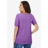 Woman Within Plus Size Crochet-Trim Knit Top - 3 of 4