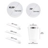 Smarty Had A Party White w/ Silver Organic Plastic Tableware Set - 60 Sets - 2 of 4