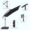 Sonkuki 8.2 x 8.2 Ft. Patio Offset Umbrella With Base for Garden, Backyard and Poolside - 3 of 4