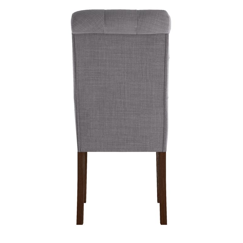 Set of 2 Gramercy Tufted Rolled Back Parsons Chairs - Inspire Q, 5 of 9