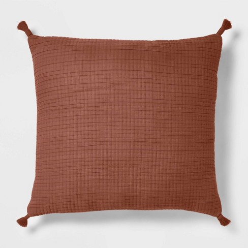 Poly and Bark Dobla Throw Pillow (Set of 2) - Cognac Tan/Linen White