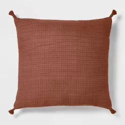 Euro Double Cloth Decorative Throw Pillow Cognac - Threshold™