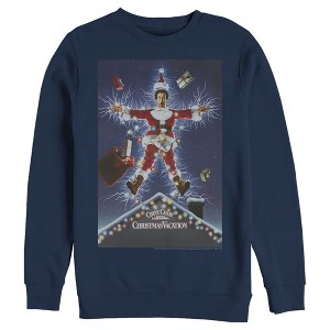 Men's National Lampoon's Christmas Vacation Electrified Poster Sweatshirt - 1 of 4