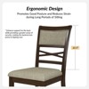 Eliseo Classic Dining Chair with Solid Wood Frame Set of 6|ARTFUL LIVING DESIGNWALNUT - 3 of 4