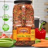 Dehydrated Dried Red and Green Bell Peppers Mix by It's Delish – 3 lbs Restaurant Gallon Size Jug With handle - 3 of 4