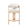 Meridian Furniture,Sacha Cream Velvet Stool - 3 of 4